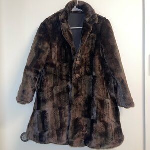 Helena Plush Teddy Jacket - Rich Brown